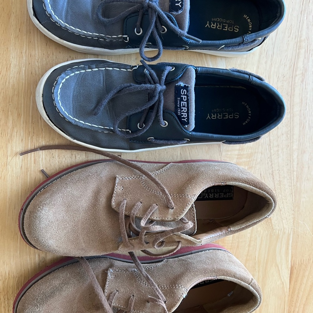Lot of 2 Sperry Boys dress shoes (Oxford/boat) size 6